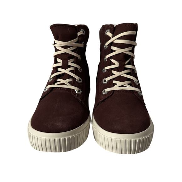 NIB Timberland Skyla Bay Burgandy Suede High Top Lace-up Boot/Sneaker-5.5M - Picture 2 of 9